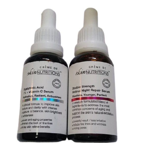 creme de Skin Nutritions Skincare Hyaluronic Acid Vitamin C Retinol Night Poshmark